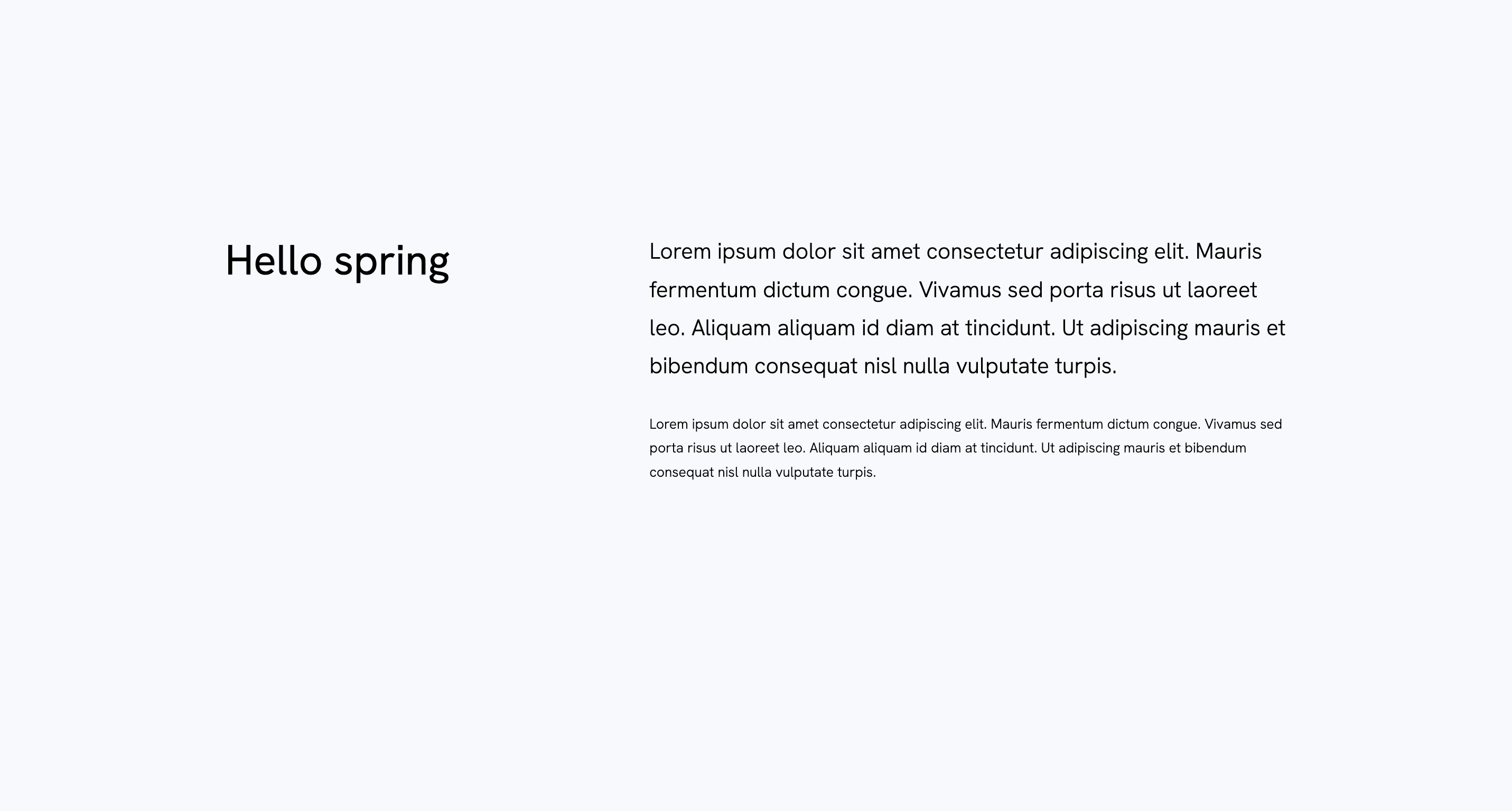 Text Template Two columns - Portfoliobox