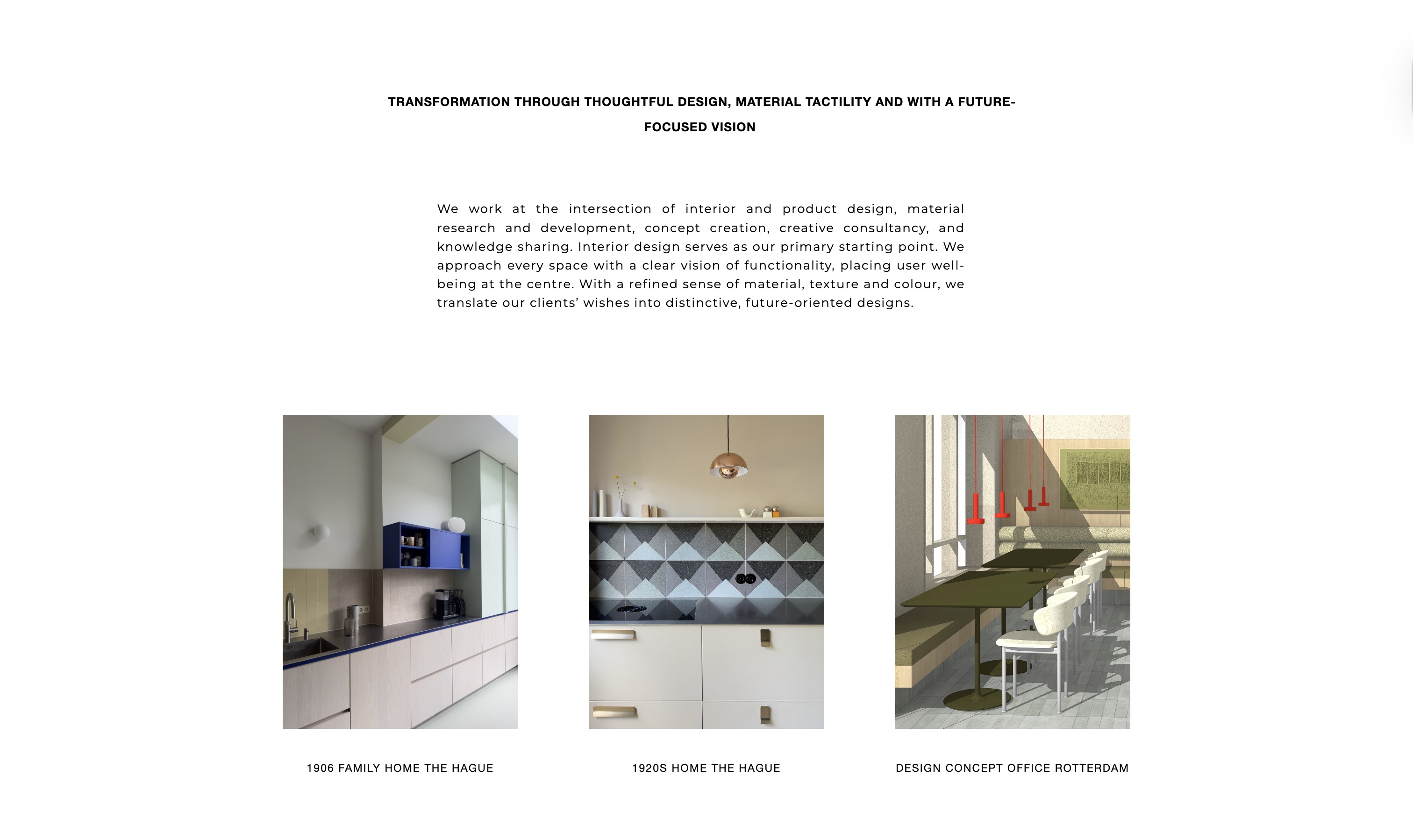 architect portfolio website