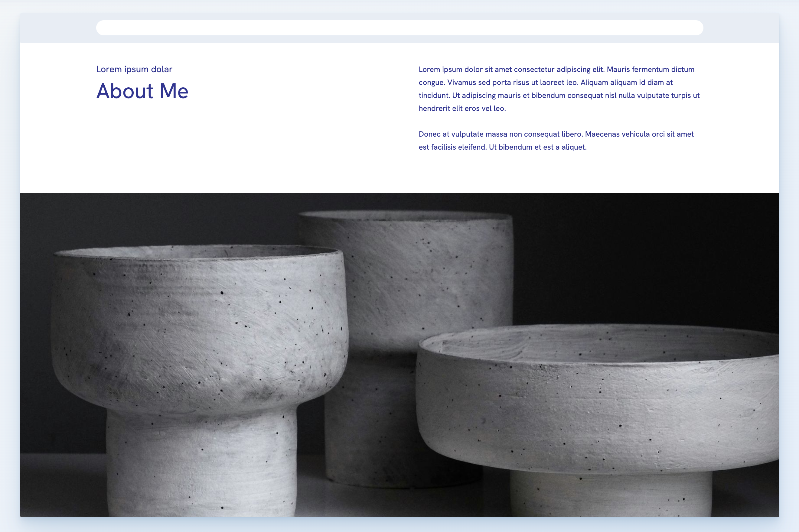 Portfoliobox text page templates