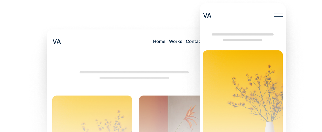 mobile responsive portfolio website