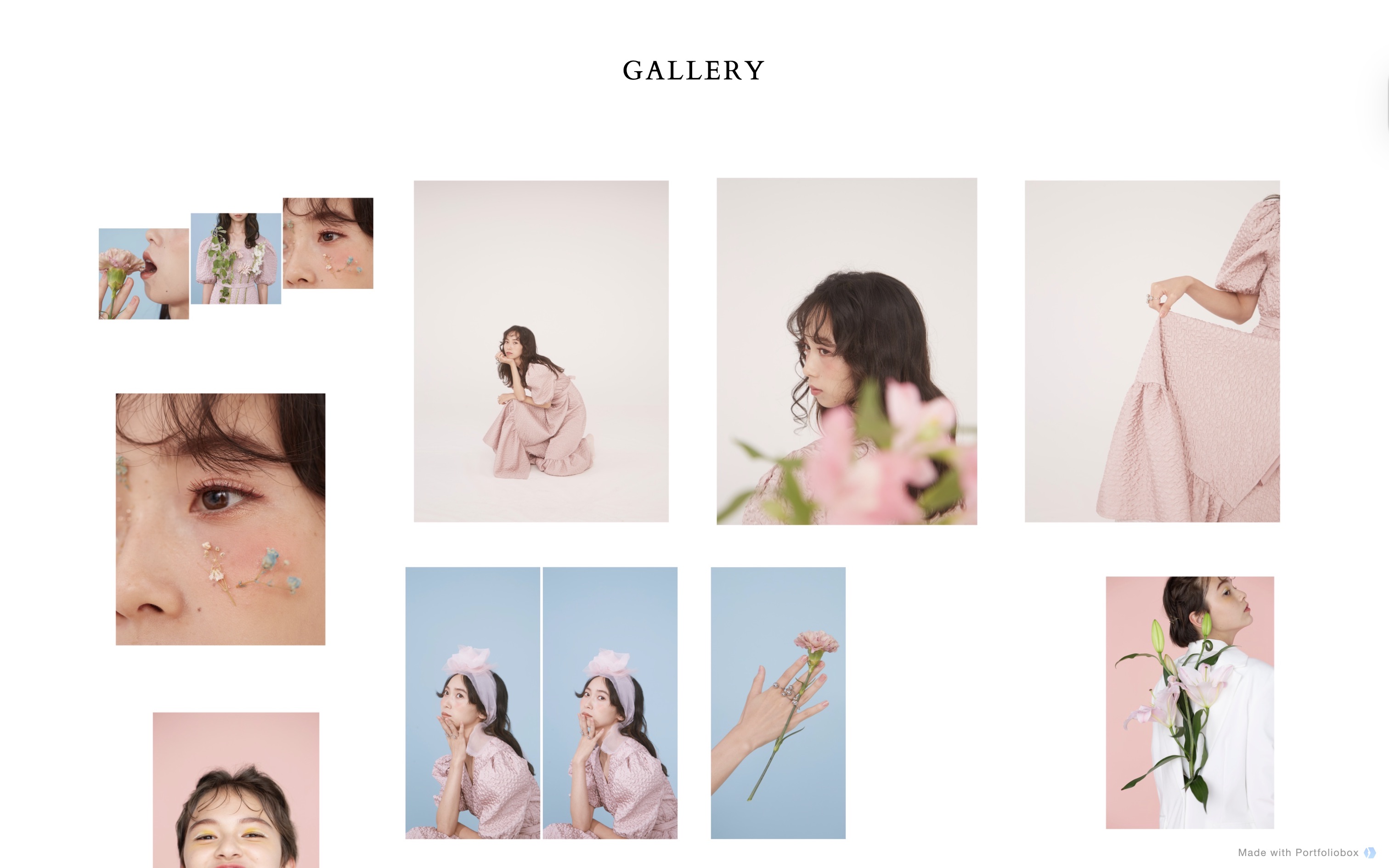 Example of a hair & makeup artist portfolio 