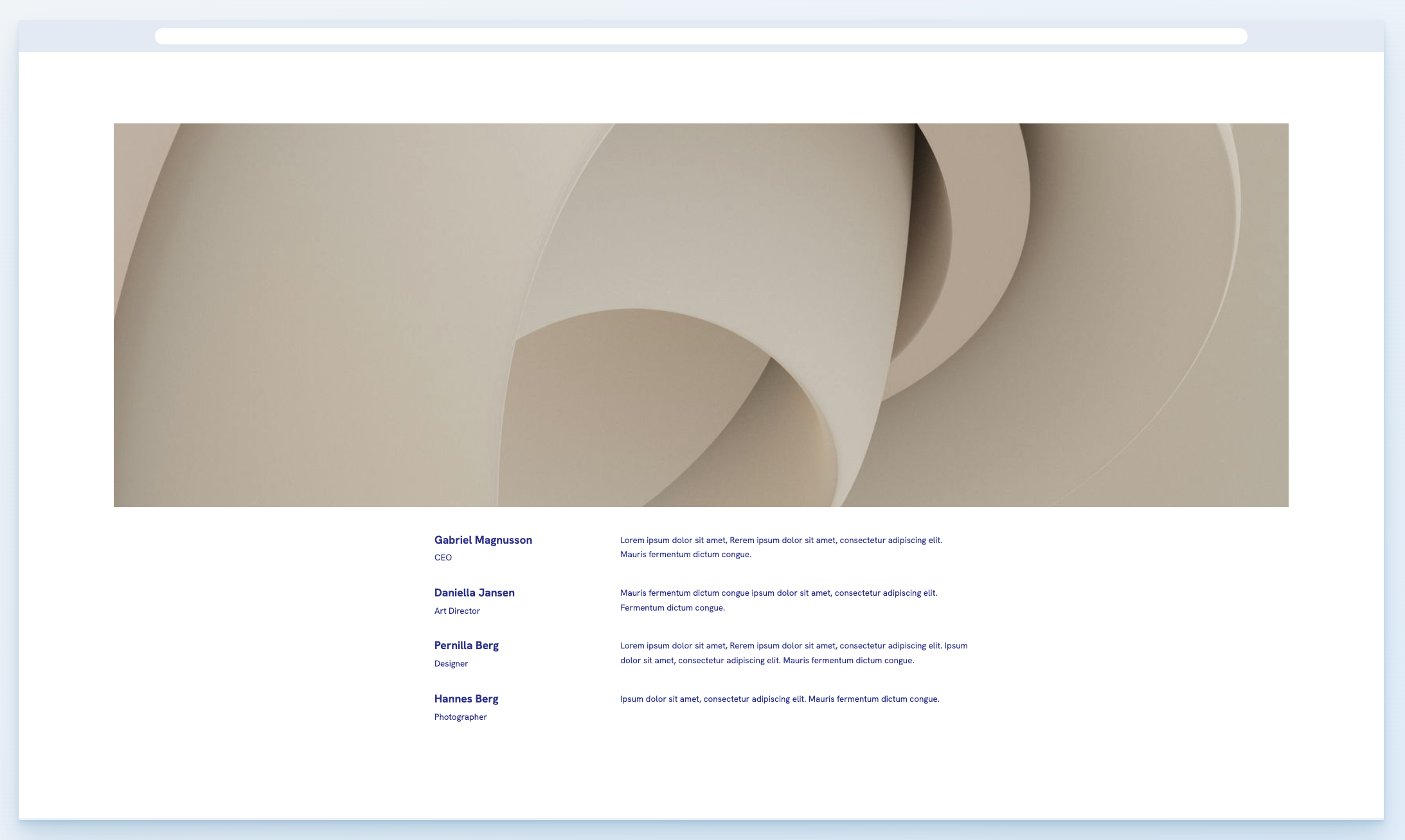 Portfoliobox Team Template