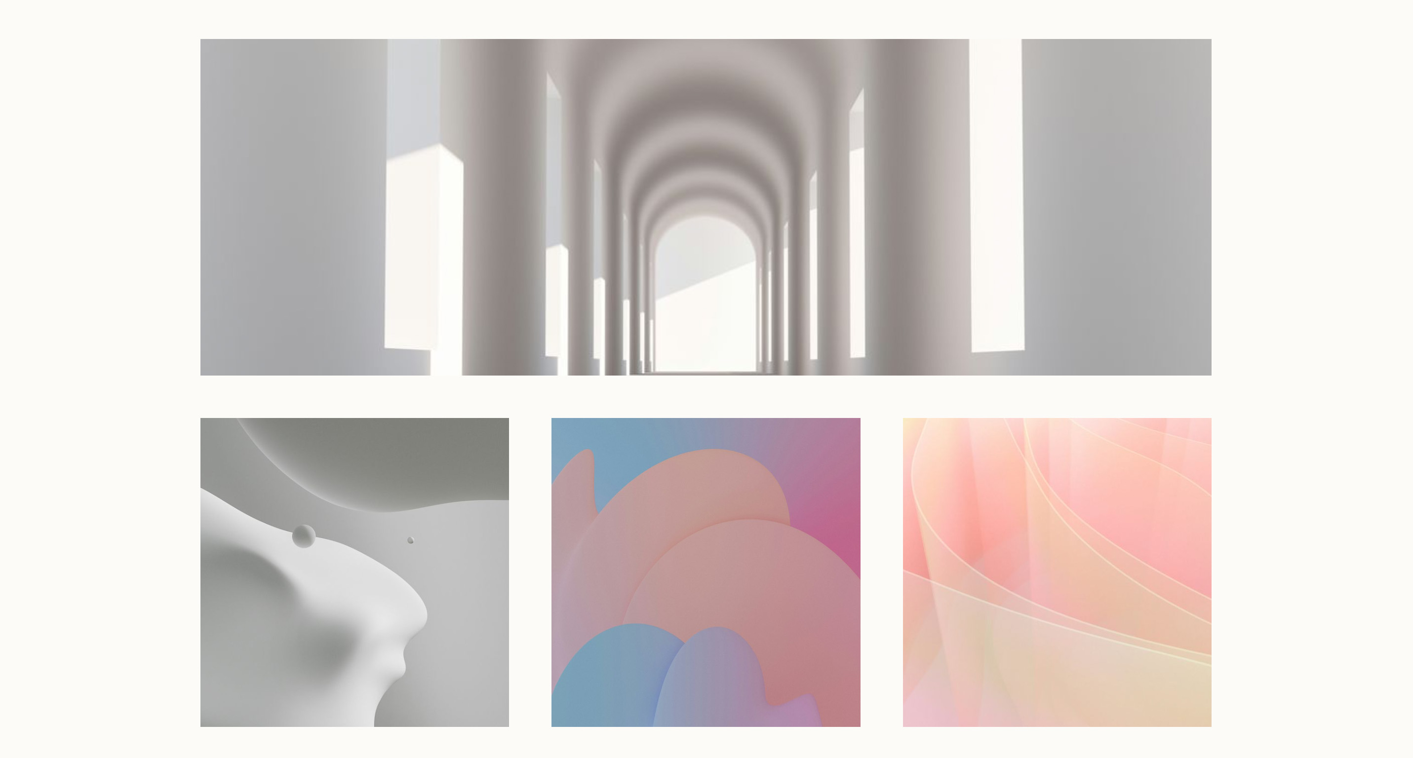 Three-One Square Gallery Template - Portfoliobox