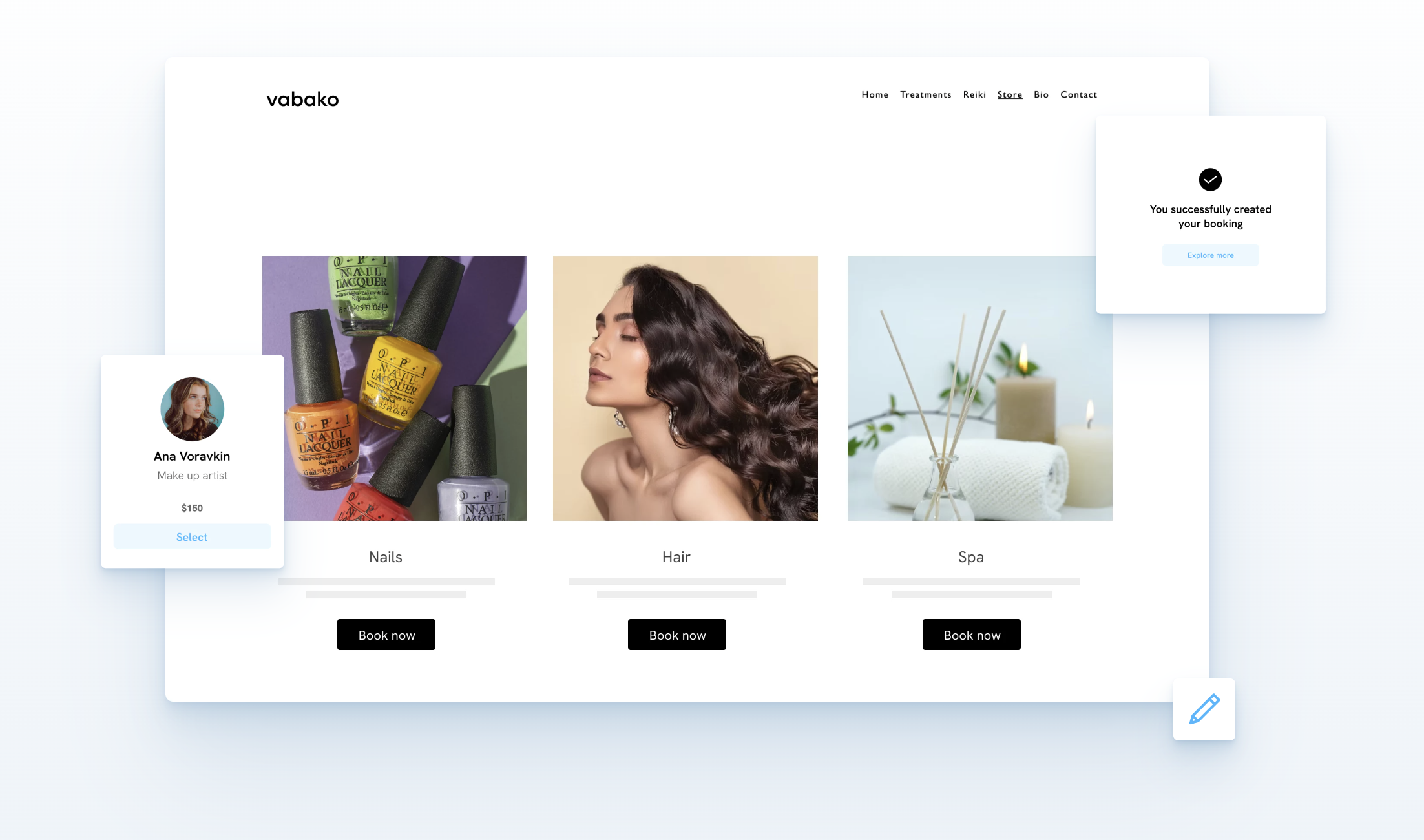 Scheduling Tool in Portfoliobox