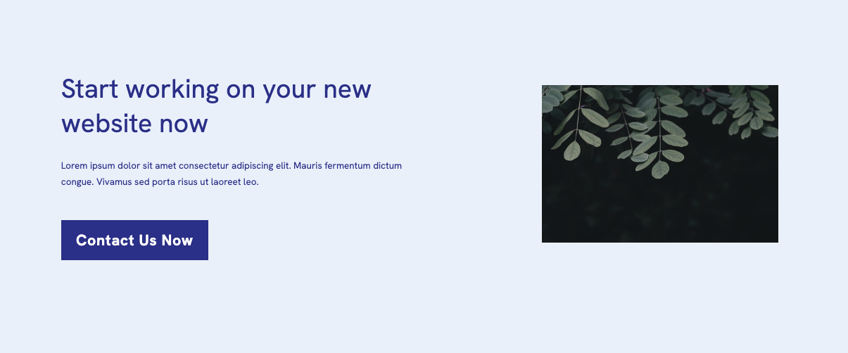 Call to Action Templates in Portfoliobox