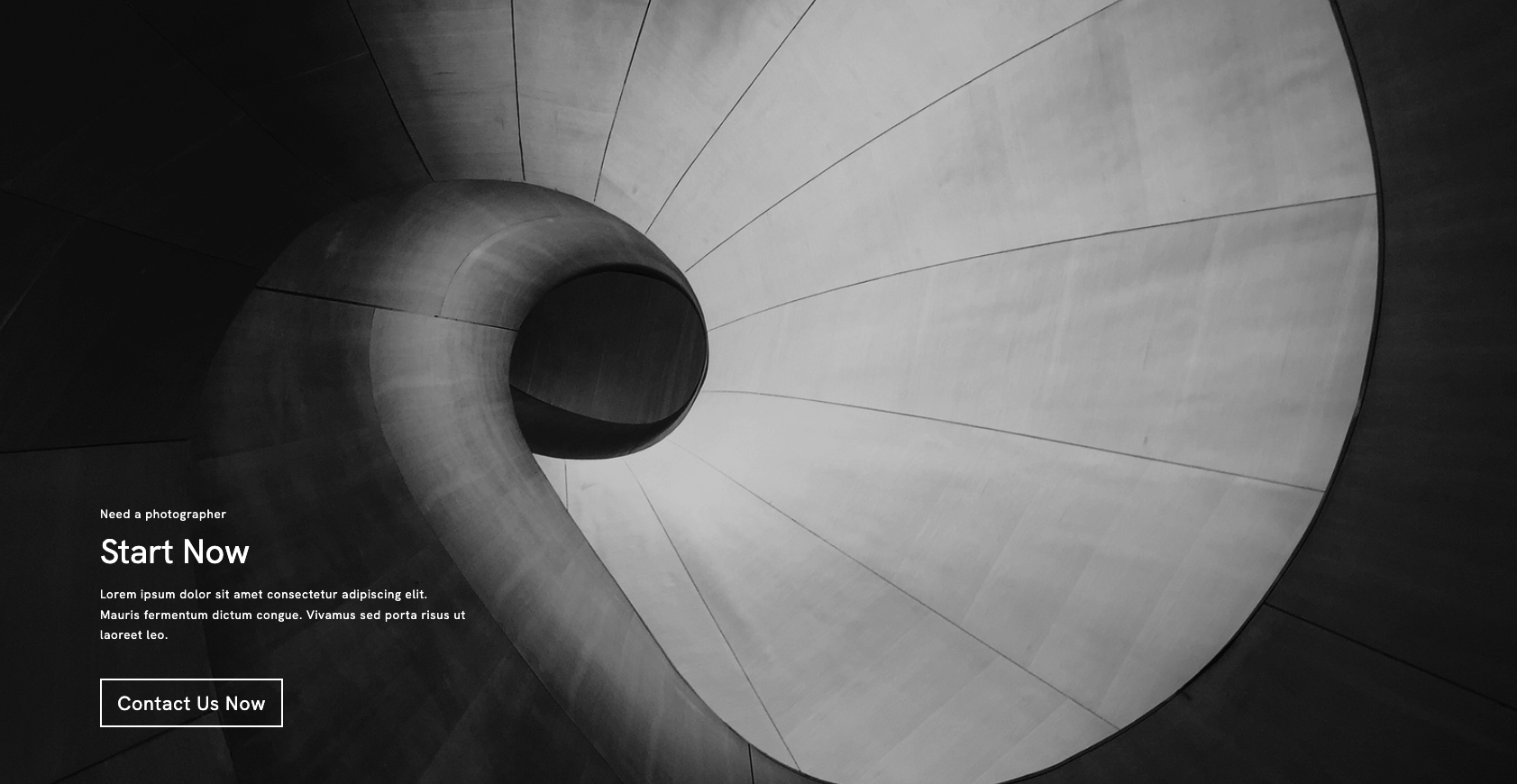 Action Cover Template in Portfoliobox