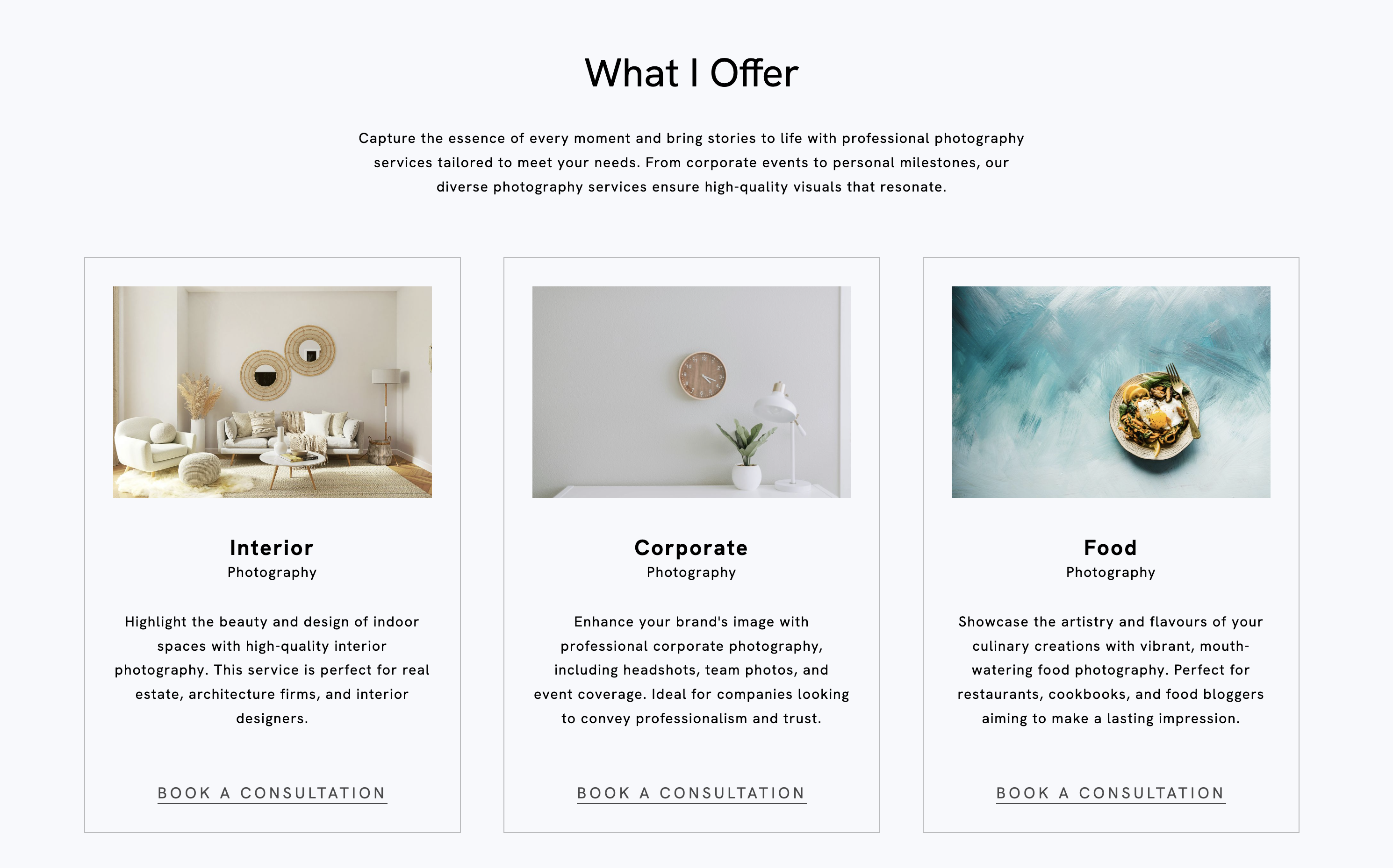 Services Pages Template Portfoliobox