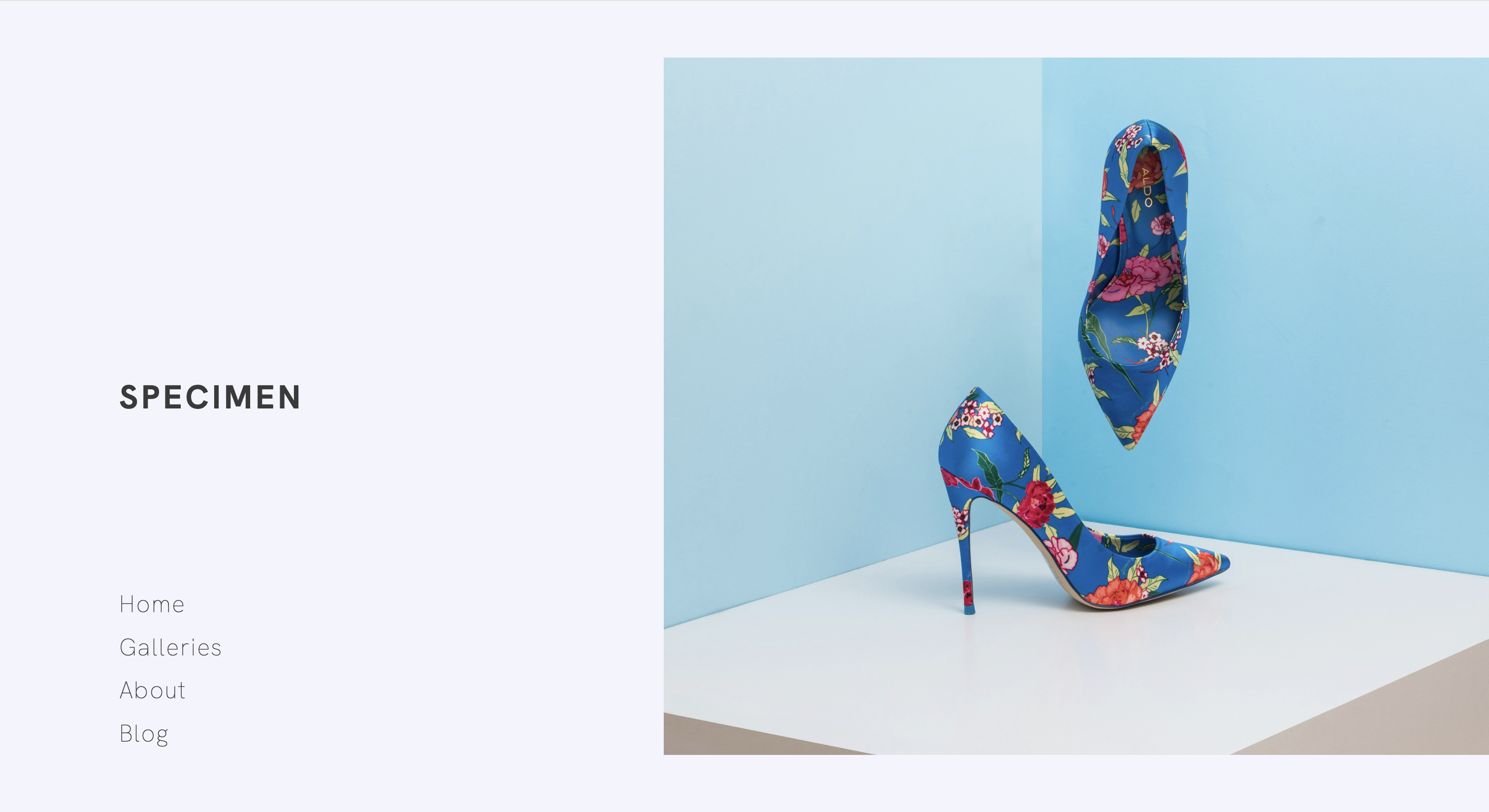 Portfoliobox Cover Page Template - Cover Side Links