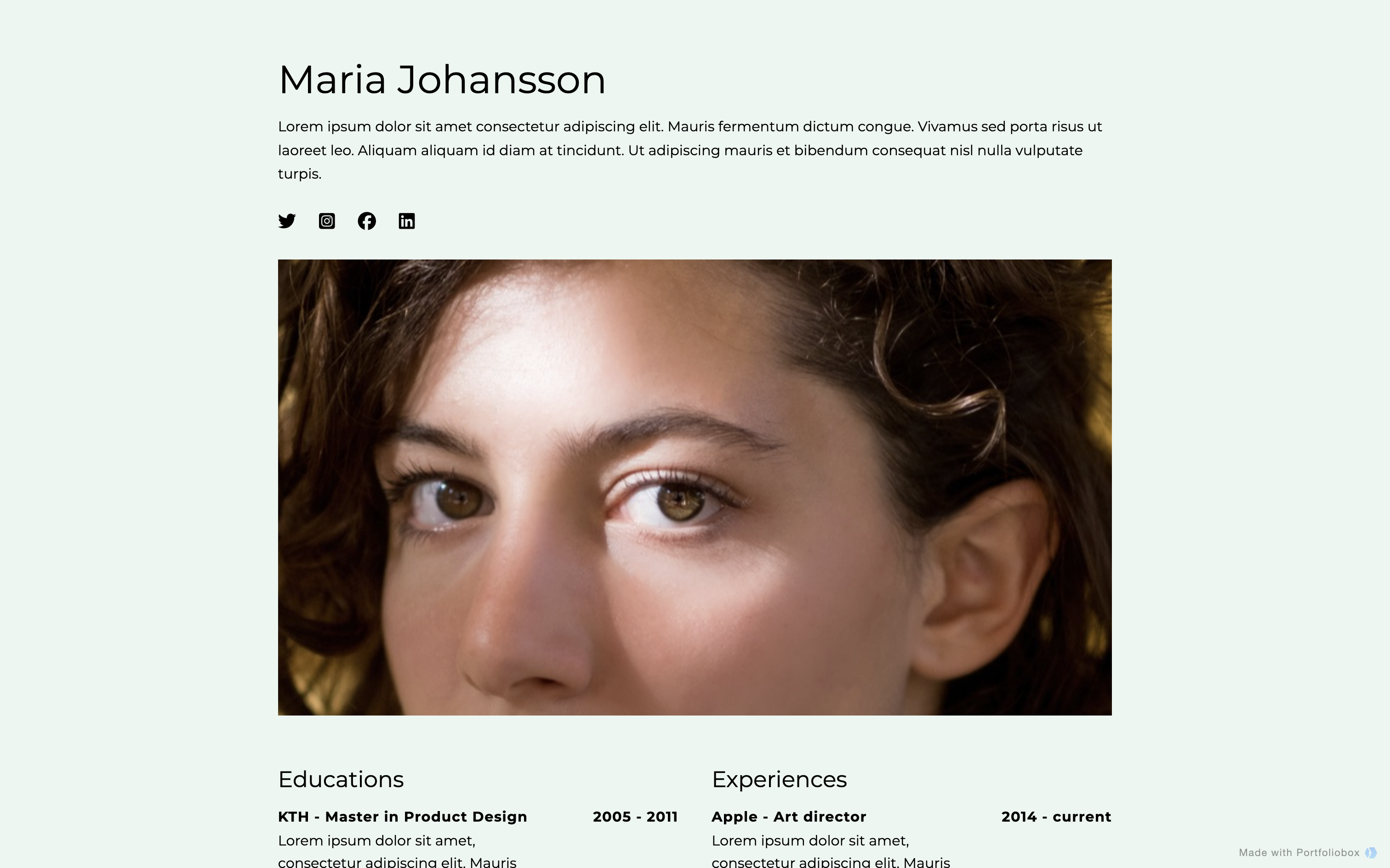 CV template