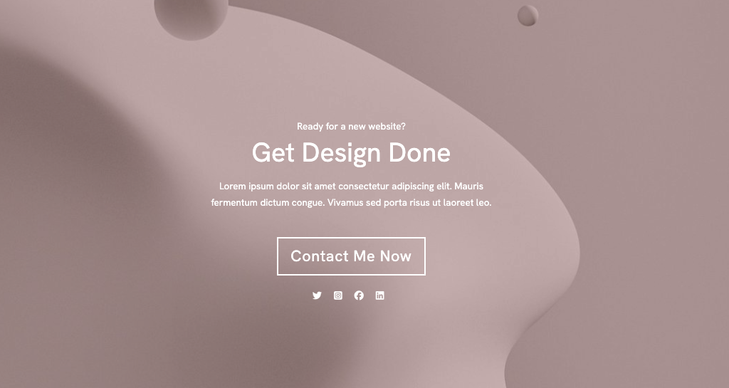 CTA templates in Portfoliobox