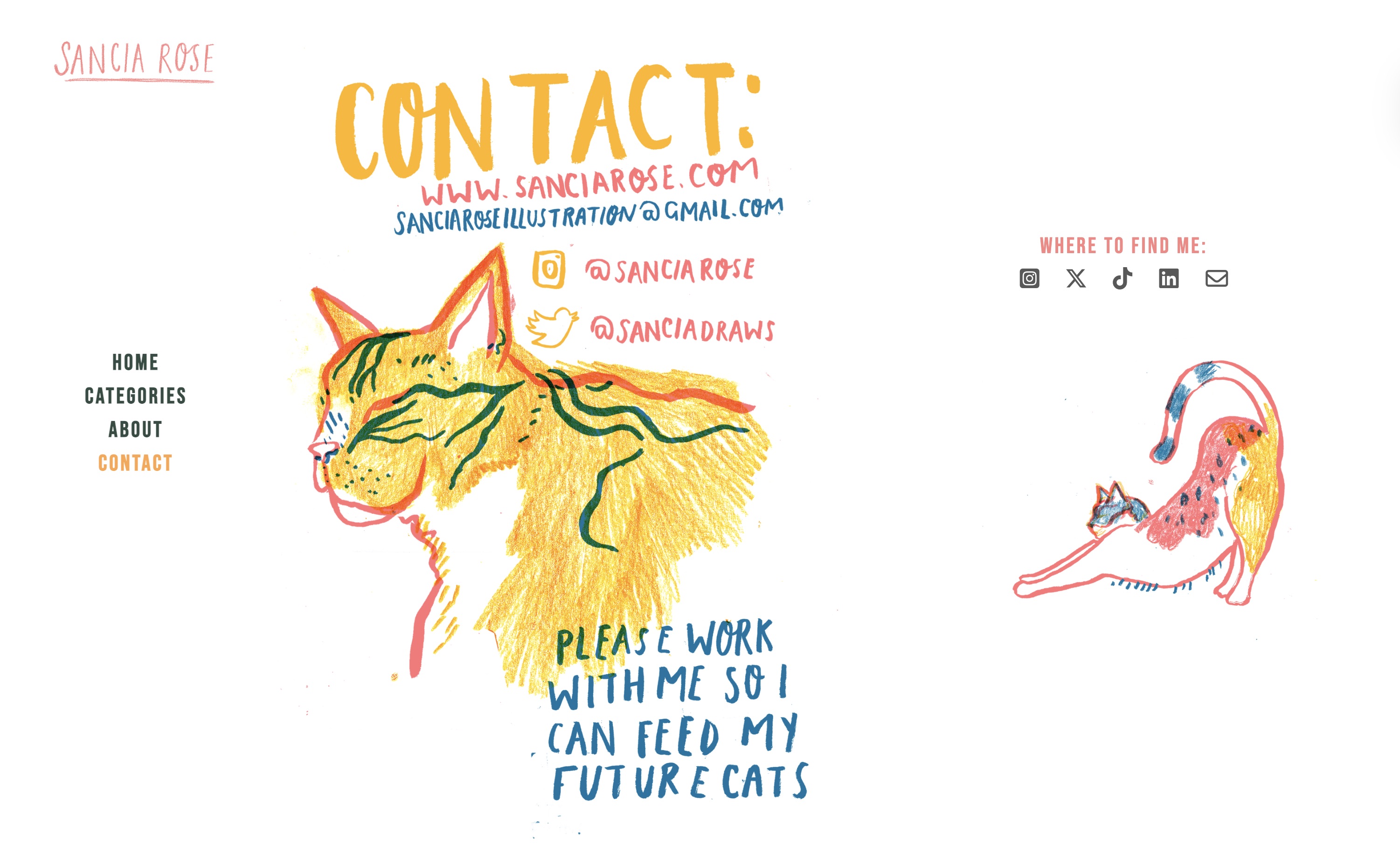 Example of an illustrator website