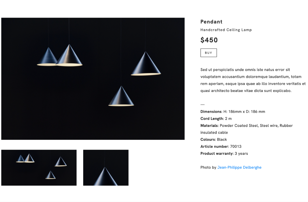 Crafting the perfect product page
