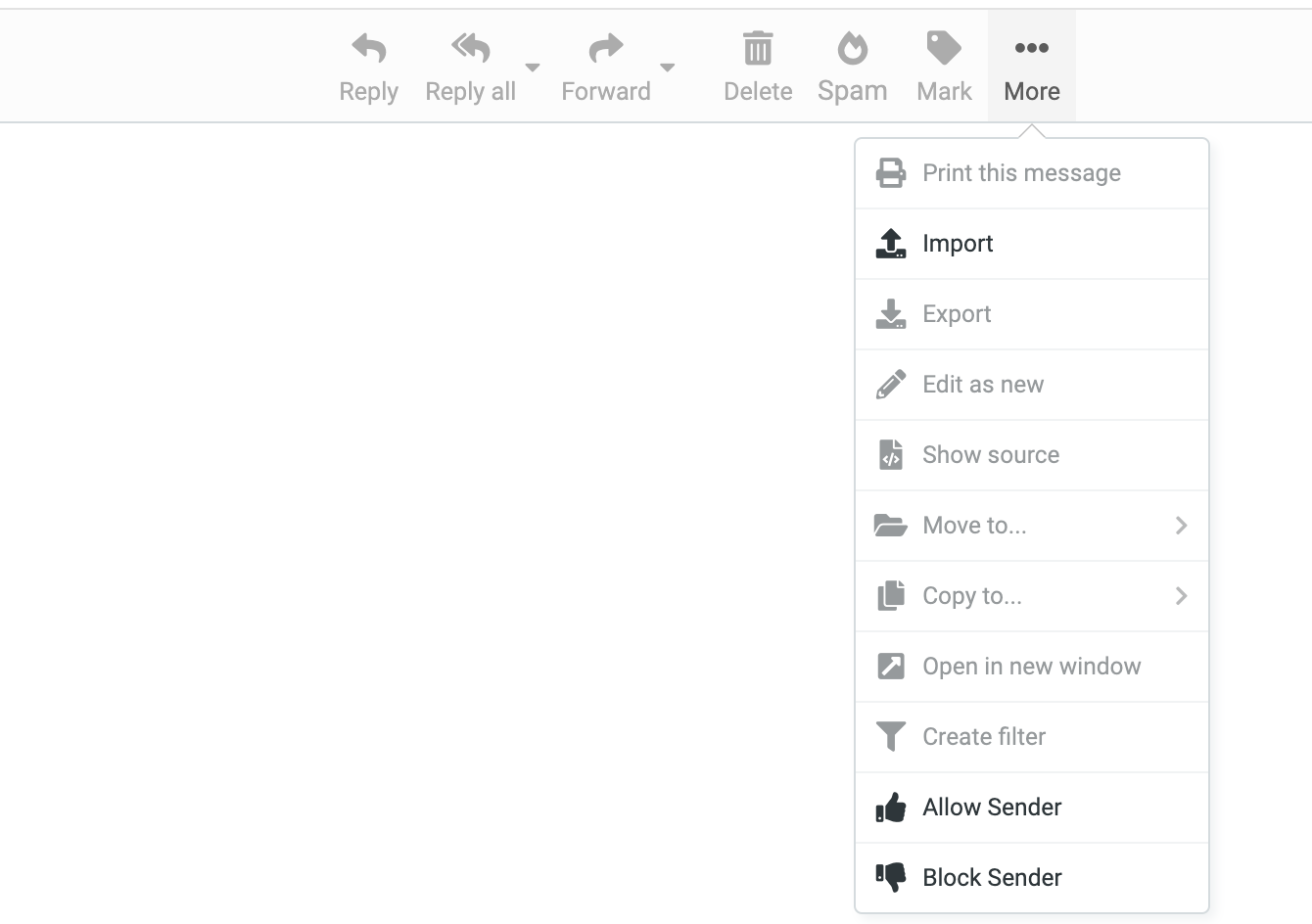 Import your email in your Portfoliobox webmail