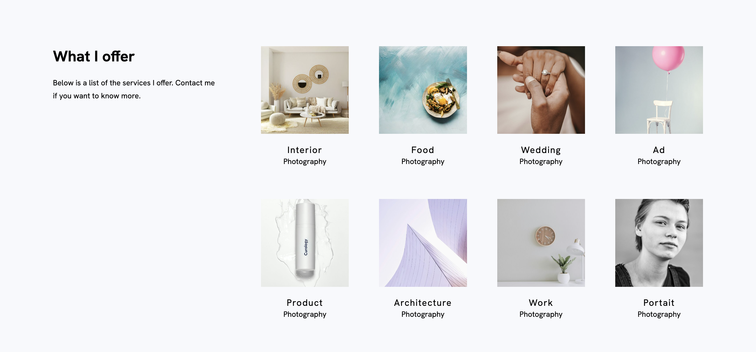 Services Thumbnail Template Portfoliobox
