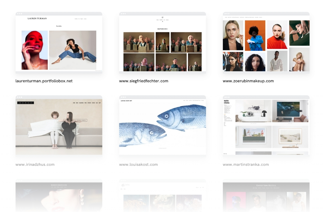 Thumbnail for Real portfolio website examples from creatives using Portfoliobox