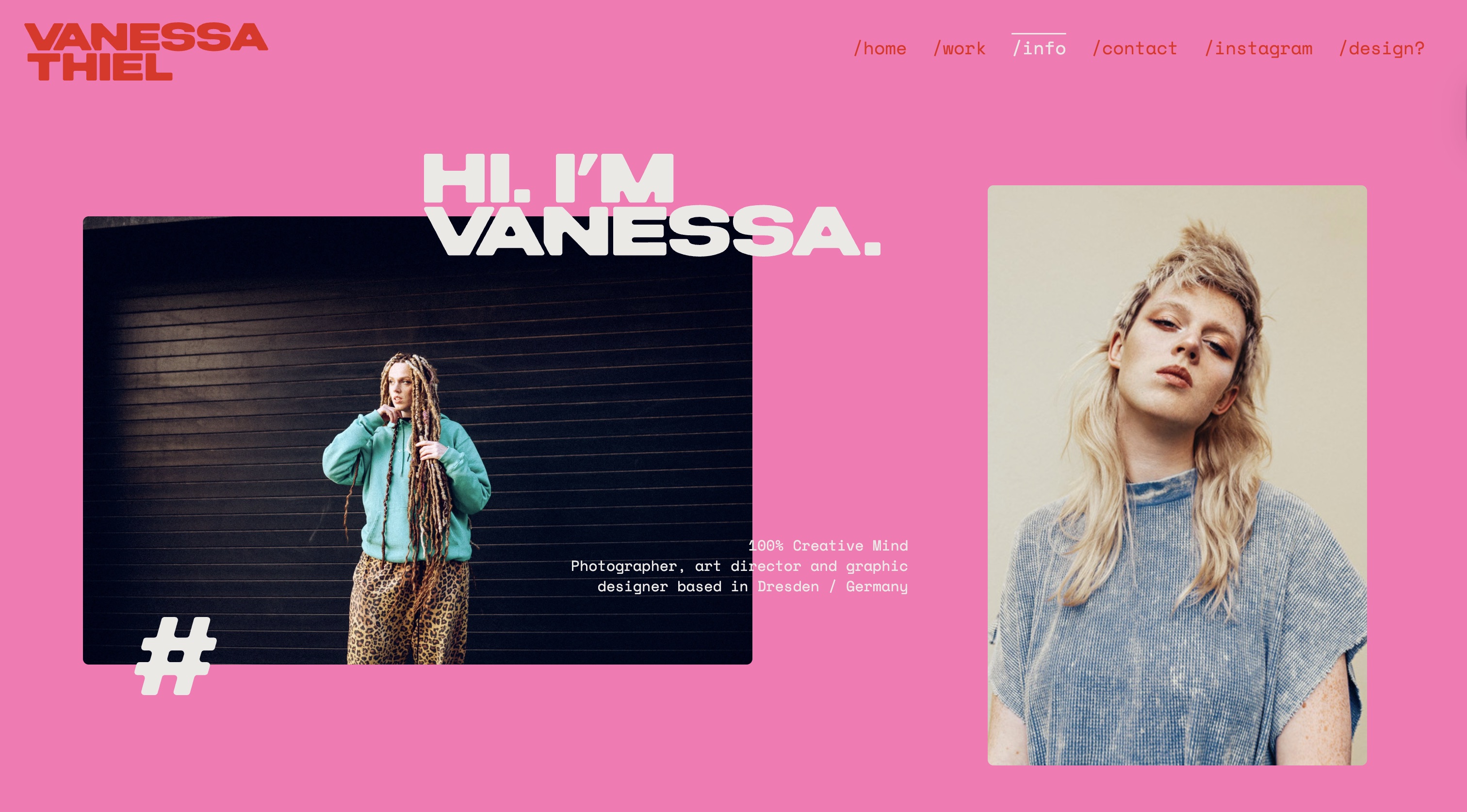 Example of photography website