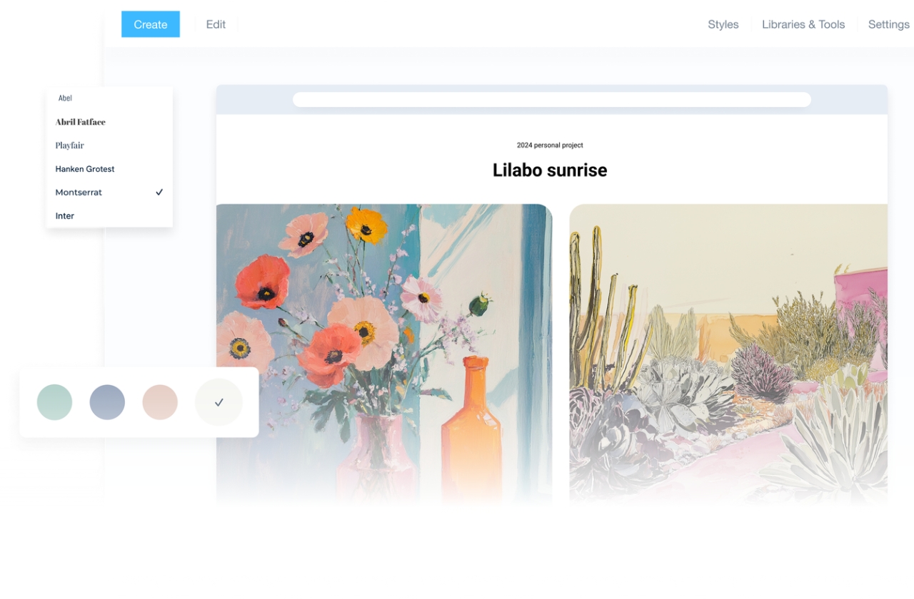 Thumbnail for Top portfolio website templates for creatives