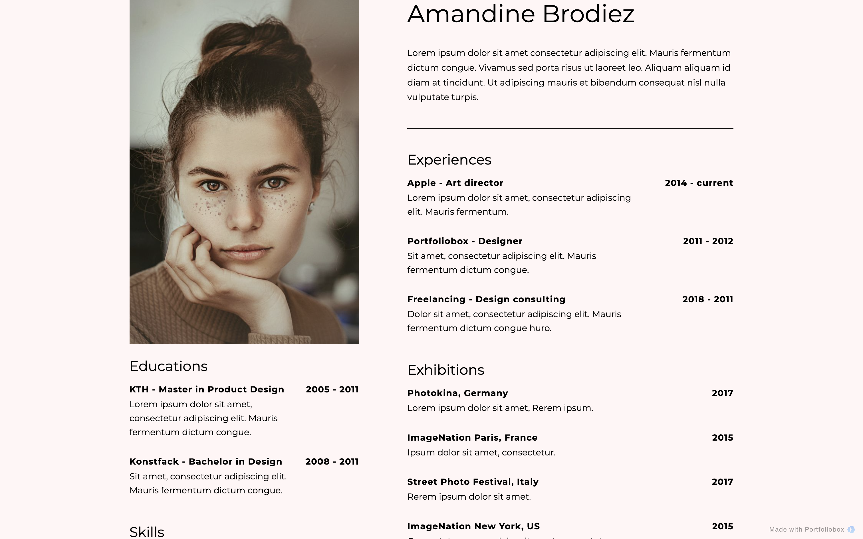 CV template