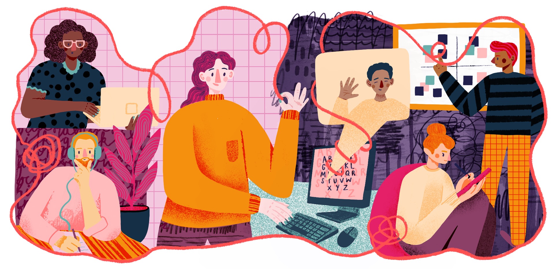 Illustration from Sancia Rose, illustrator portfolio website