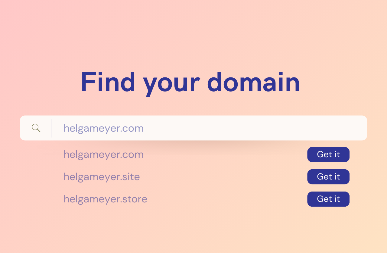 Choosing a domain name for your website
