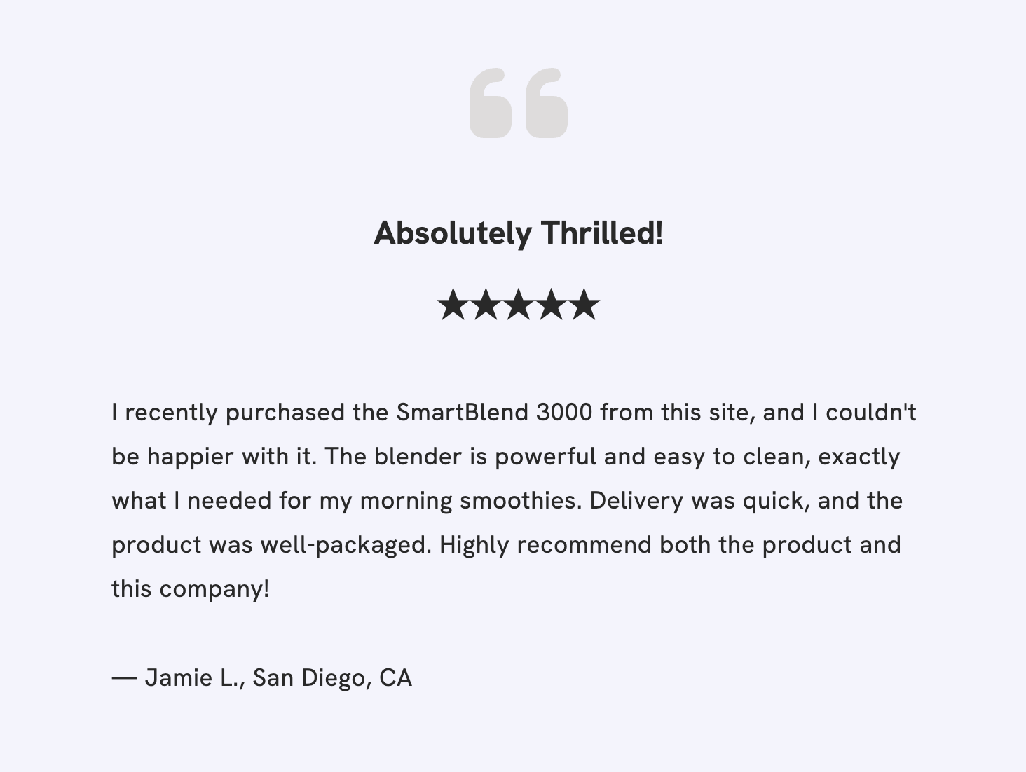 Testimonial Template - Portfoliobox