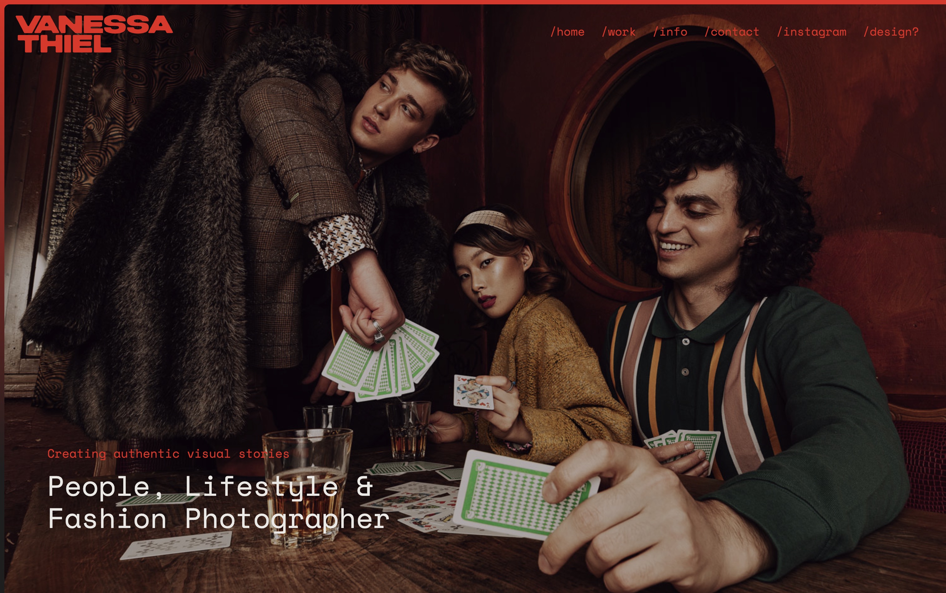 photography portfolio website by Vanessa Thiel