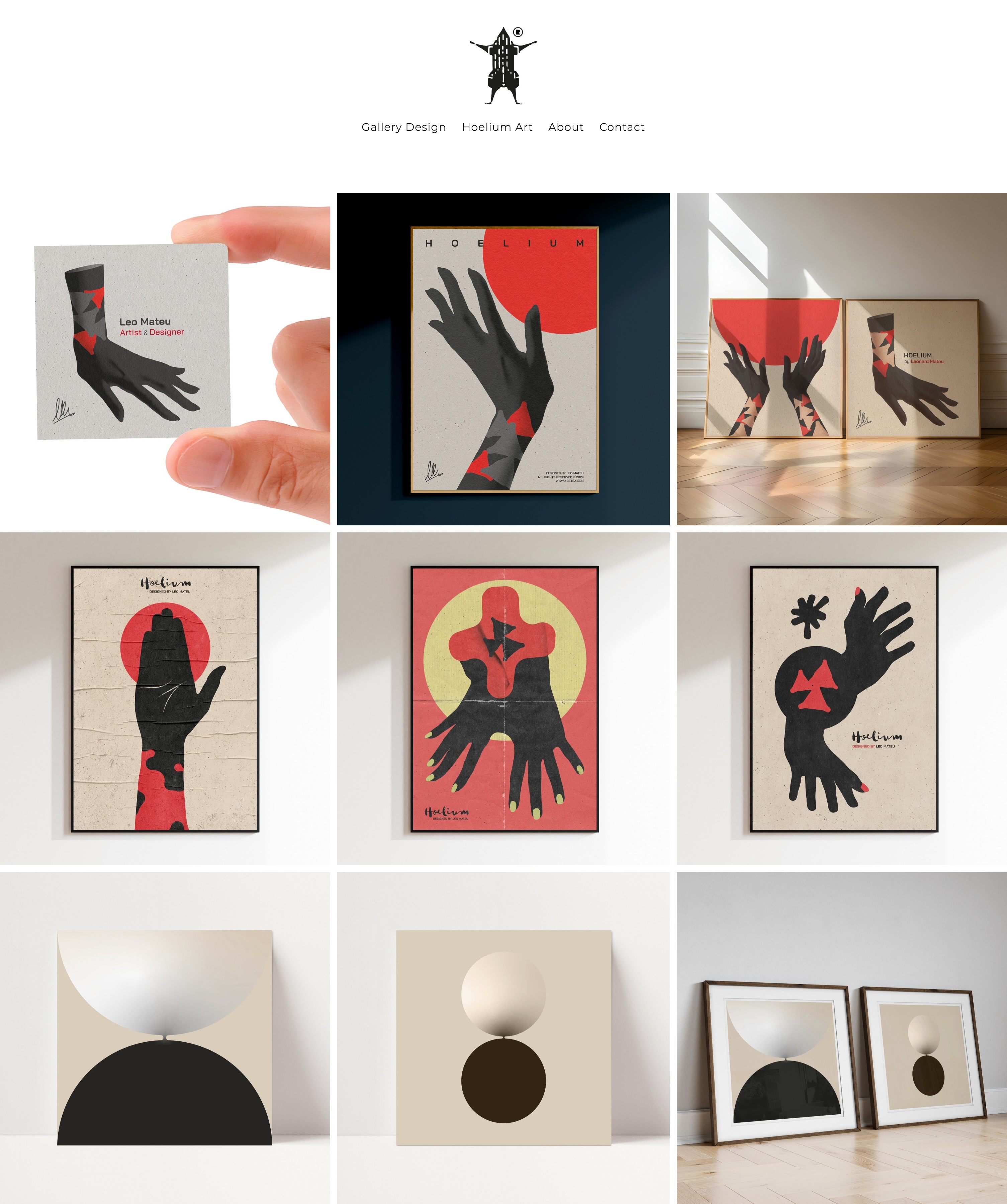 Screenshot of abstea.com a graphic designer portfolio