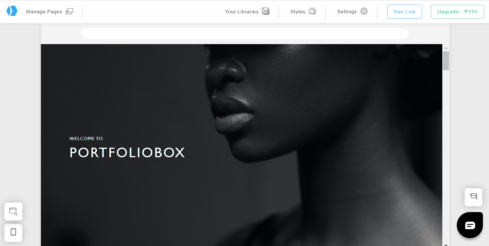 Add a back to top button as an image on your Portfoliobox portfolio